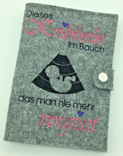 Bestickte mutterpasshülle - mutterpasshülle, ♥