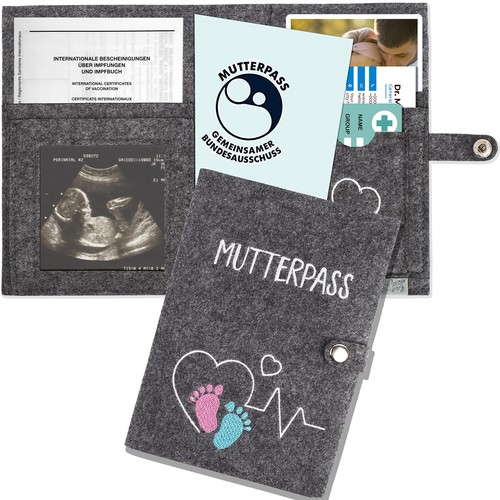 Edle mutterpasshülle aus - –,